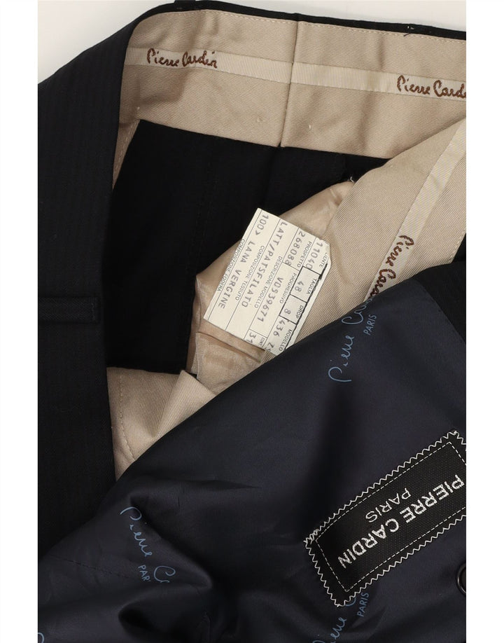 Abito 2 pezzi da uomo Pierre Cardin IT 48 medio W32 L32 gessato nero
