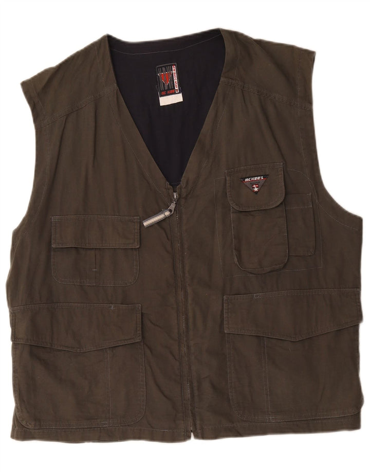 Gilet da uomo di MC Kee UK 42 XL in cotone marrone