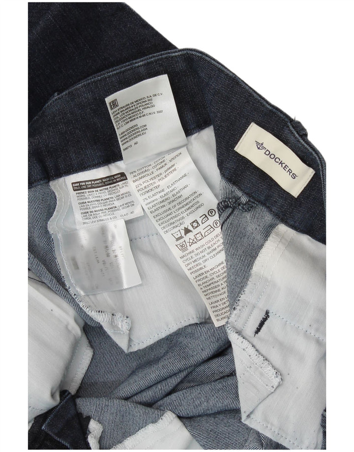 DOCKERS Jeans dritti da donna W31 L32 cotone blu navy