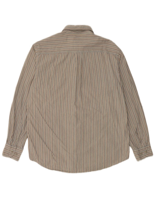 Camicia da uomo Think Pink piccola in cotone a righe grigie