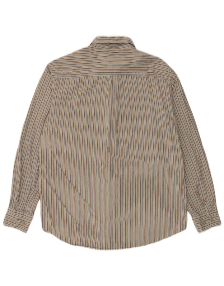 Camicia da uomo Think Pink piccola in cotone a righe grigie