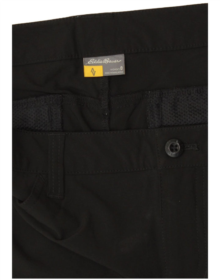 Pantaloncini cargo da donna Eddie Bauer US 8 Medium W30 Poliestere nero