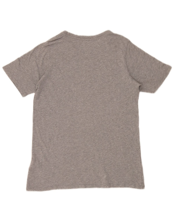 Nike Girls Graphic T-Shirt Top 13-14 Years XL Grey Flecked Cotton