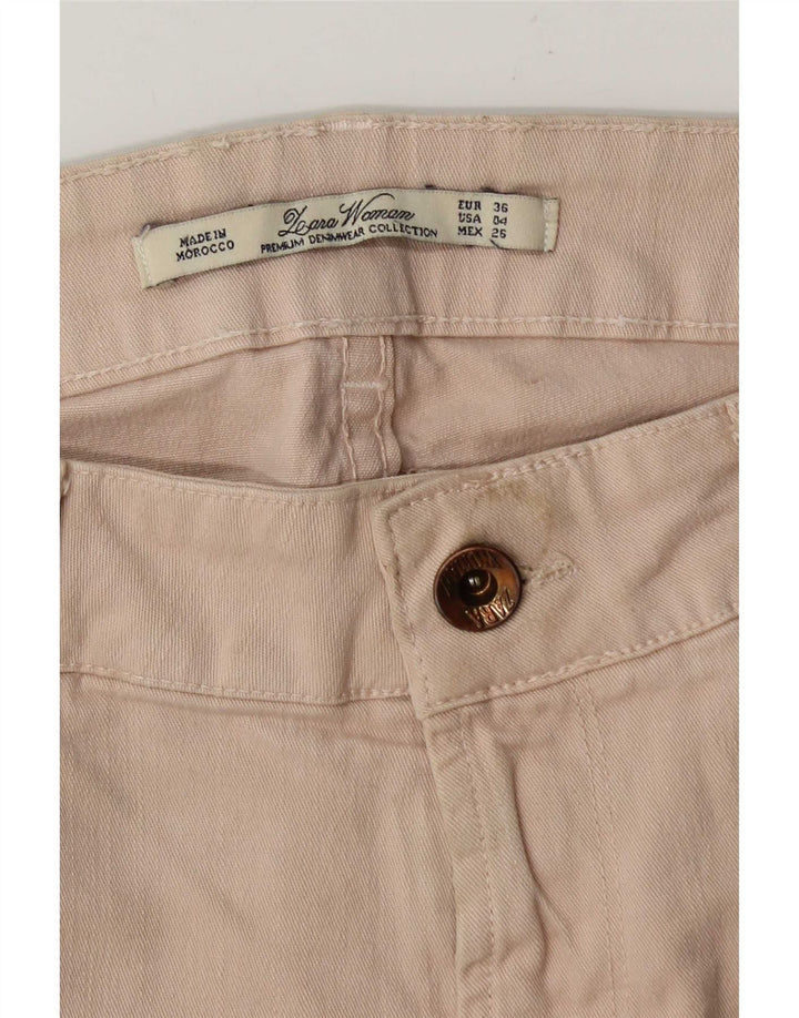 Jeans slim da donna Zara EU 36 XS W26 L31 Beige