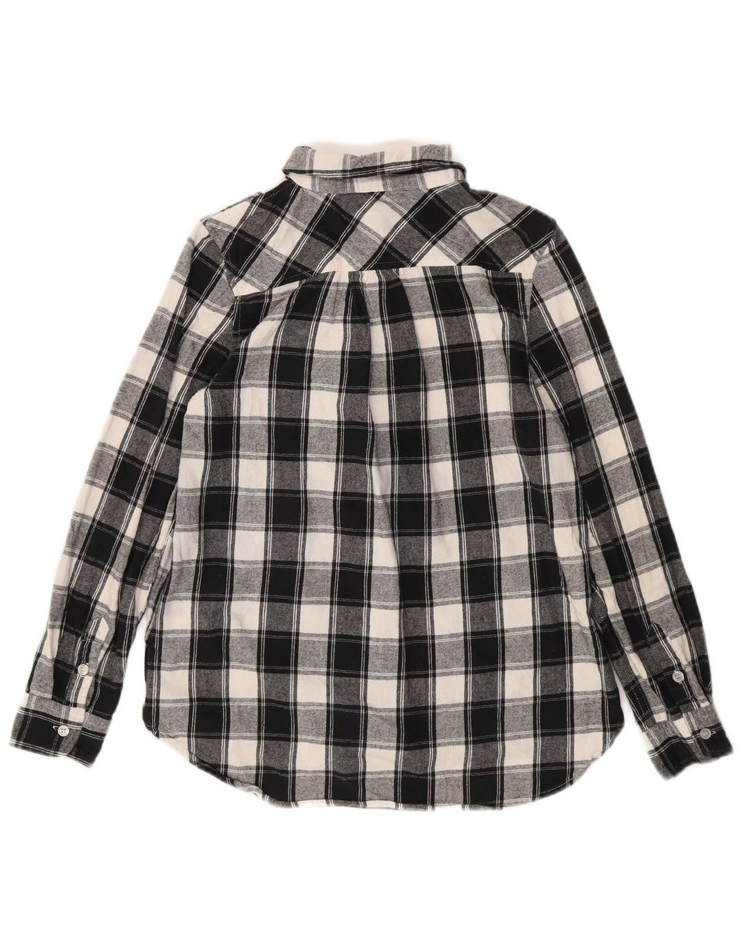 Camicia in flanella da donna LEVI'S UK 10 piccolo cotone a quadri neri