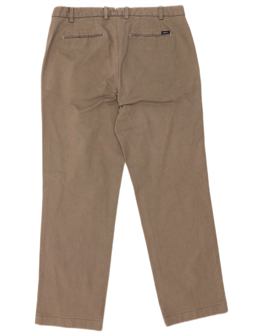 Pantaloni da abito regolari da uomo Gant IT 50 Large W35 L29 Grigio