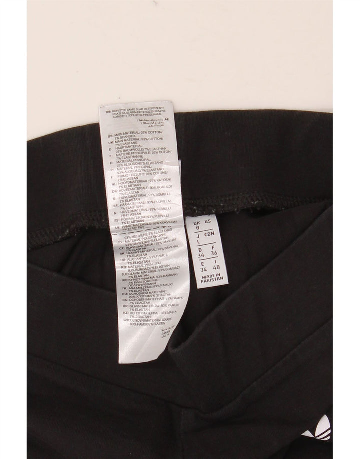 Leggings da donna ADIDAS UK 8 piccoli in cotone nero