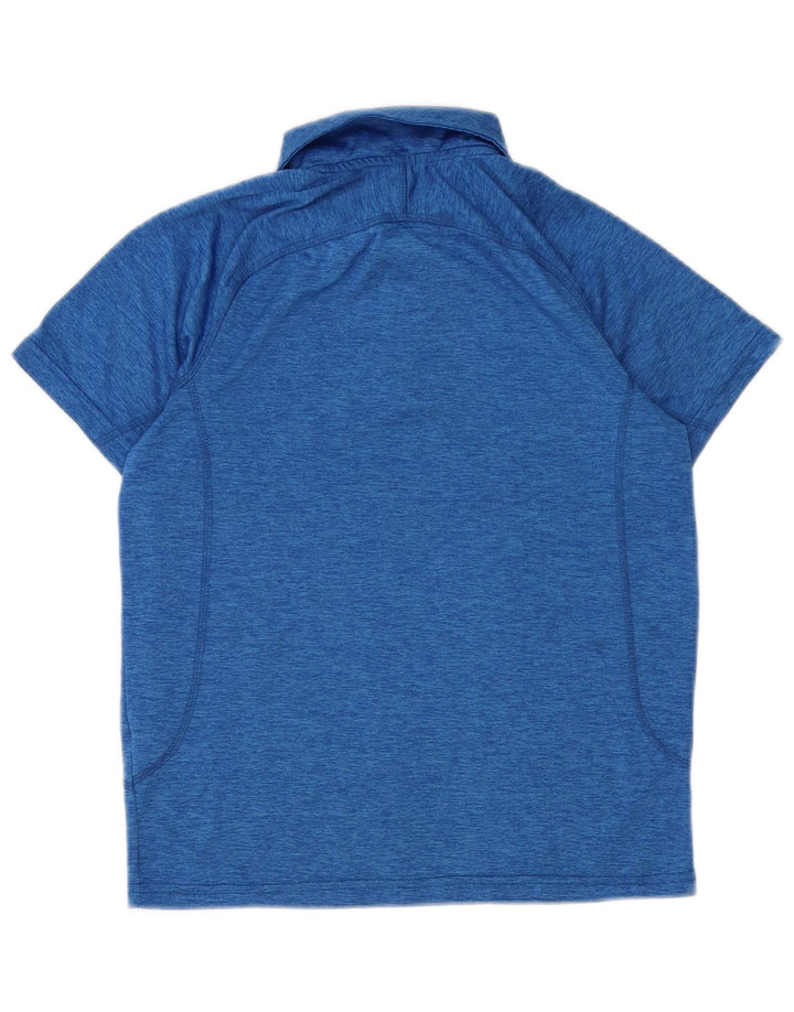 Polo REEBOK da bambino 11-12 anni in poliestere mélange blu