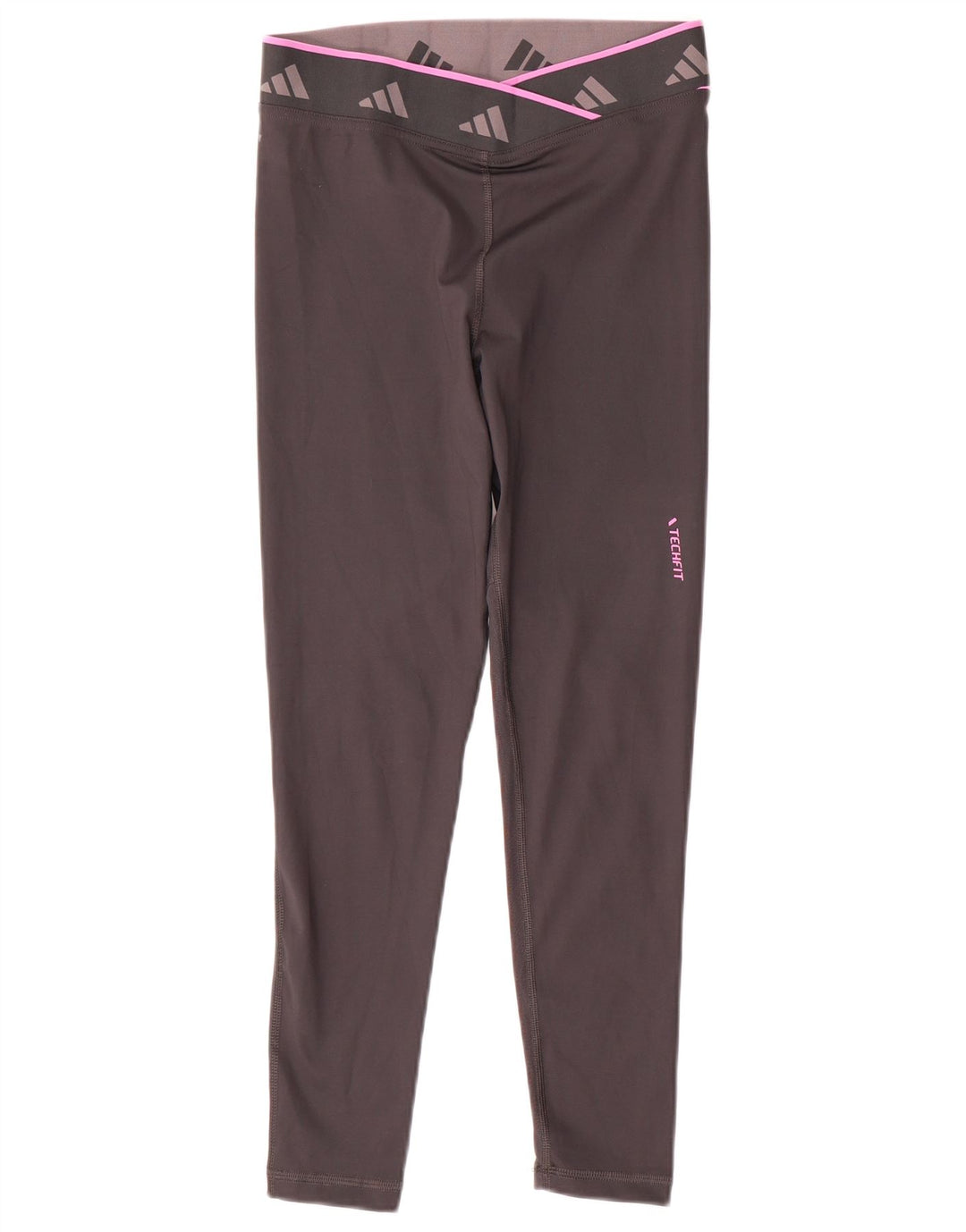 Leggings grafici Adidas Aeroready da donna UK 8/10 Piccolo poliestere grigio