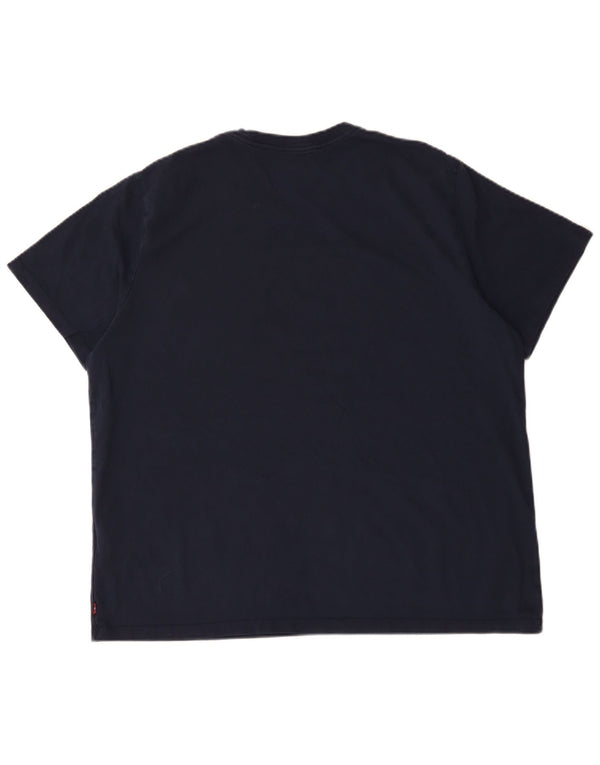 T-shirt grafica da uomo con vestibilità standard Levi's 2XL in cotone blu navy