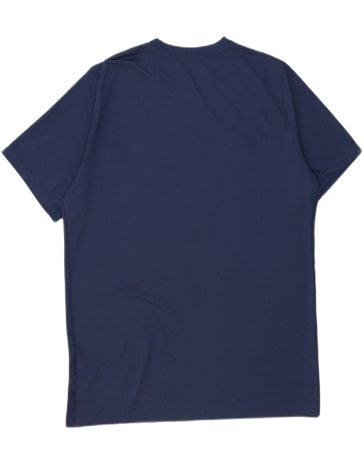 NIKE Mens Dri Fit T-Shirt Top XL Navy Blue Polyester Vintage Nike and Second-Hand Nike from Messina Hembry 