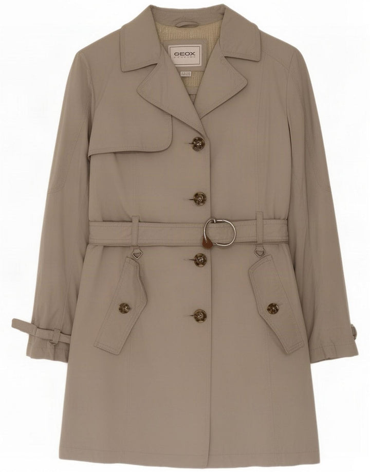Geox Respira Trench da donna UK 16 Large Grigio Poliestere
