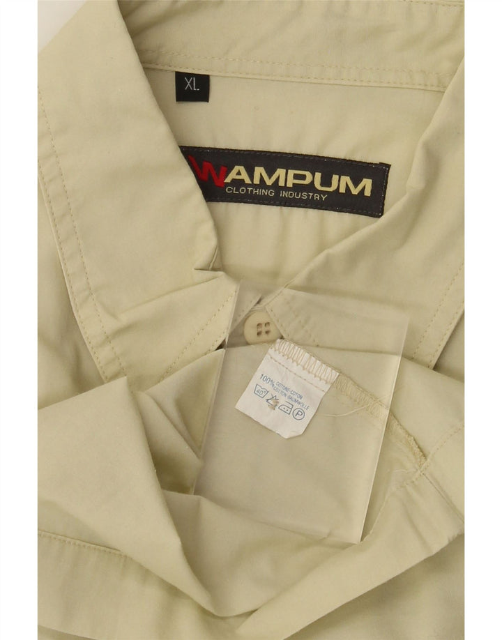 Camicia da uomo Wampum XL in cotone beige
