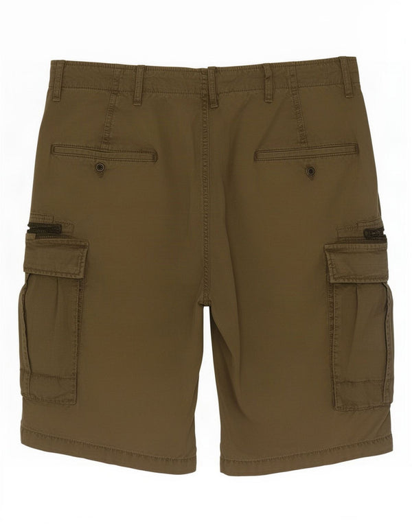 Pantaloncini cargo da uomo Superdry W34 Large in cotone kaki