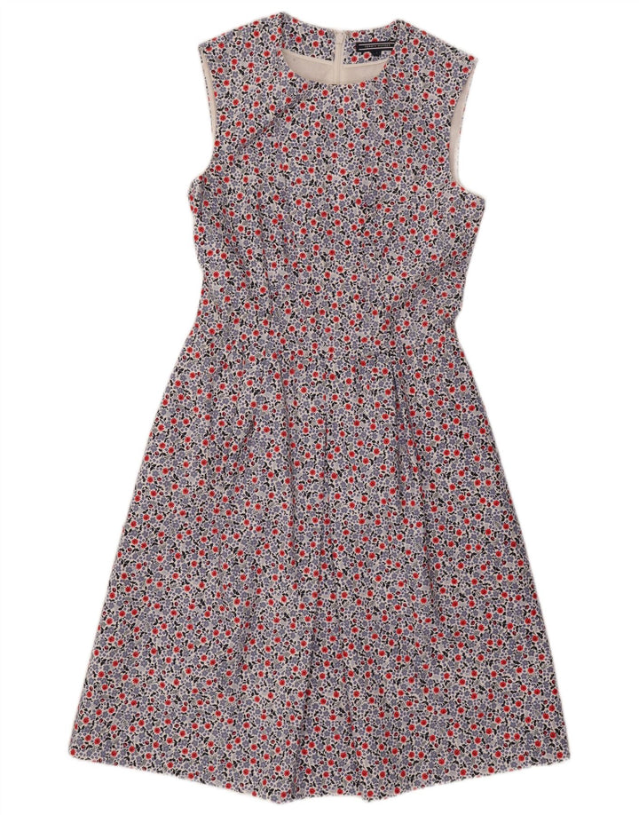 Abito a trapezio senza maniche da donna Tommy Hilfiger US 4 Small multicolore
