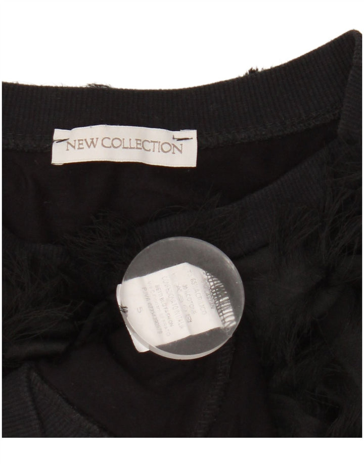 Felpa corta oversize da donna della nuova collezione UK 6 XS Nero