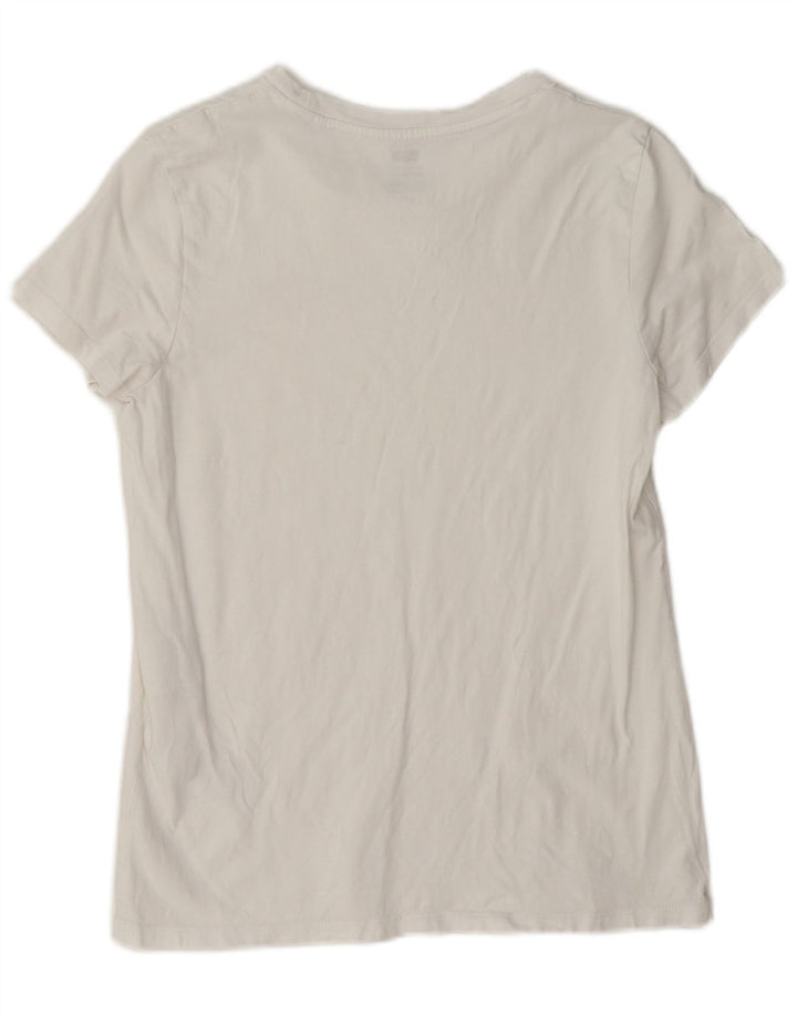 T-shirt da donna Levi's Top UK 10 piccola in cotone bianco