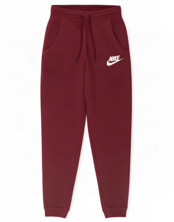 Pantaloni da tuta da donna Nike Joggers UK 6 XS Borgogna Cotone