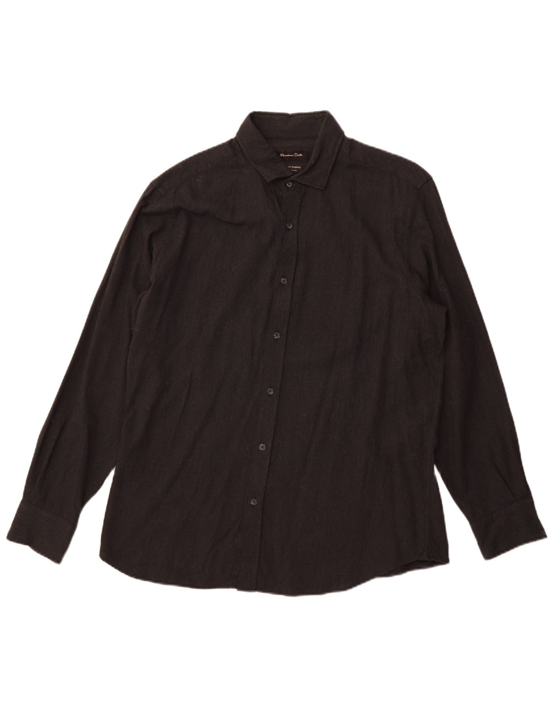 Camicia Uomo Massimo Dutti Large Nera In Cotone