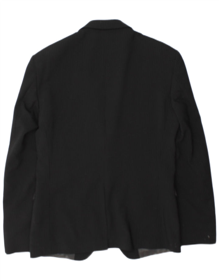Giacca blazer da uomo a 1 bottone Calvin Klein IT 50 grande a righe nere