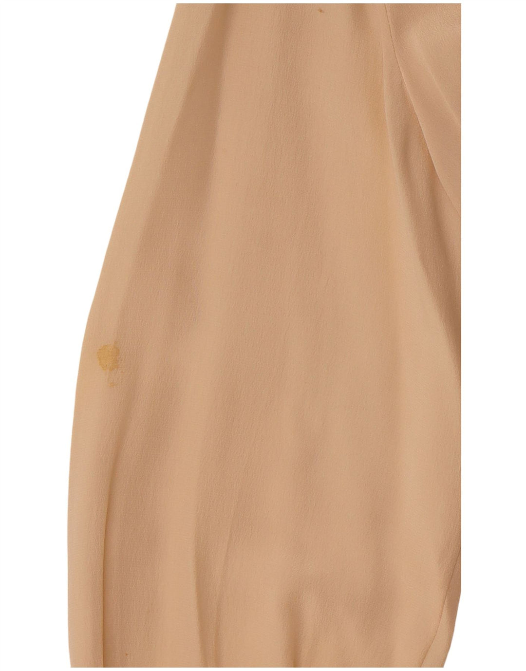 Camicetta da donna a maniche lunghe VINTAGE EU 36 piccola seta floreale beige