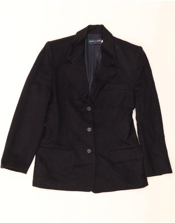Giacca blazer a 3 bottoni da donna Ball On IT 42 Lana vergine blu navy medio