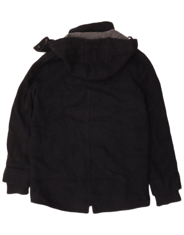 Giacca Parka da uomo con cappuccio Superdry UK 36 Small Lana blu navy