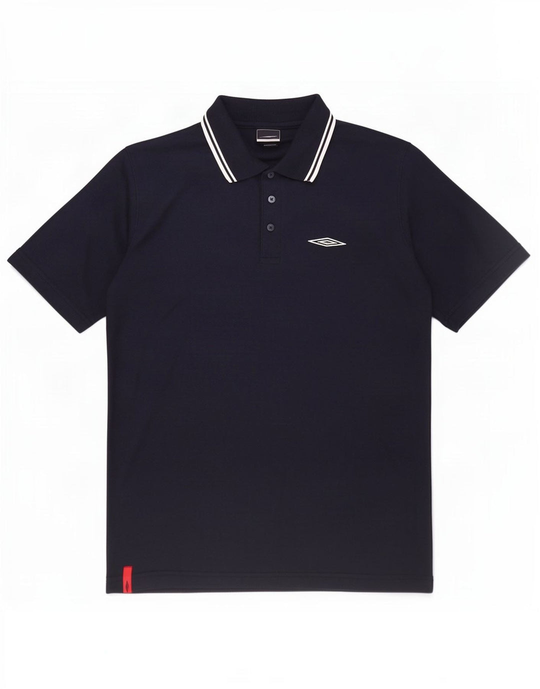 Polo da uomo Umbro media in poliestere blu navy