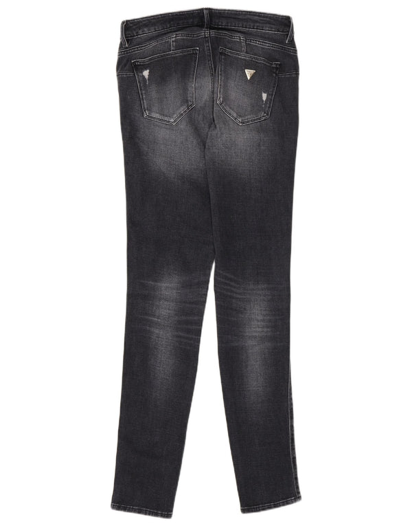Jeans skinny Guess Curve da donna W28 L30 in cotone nero