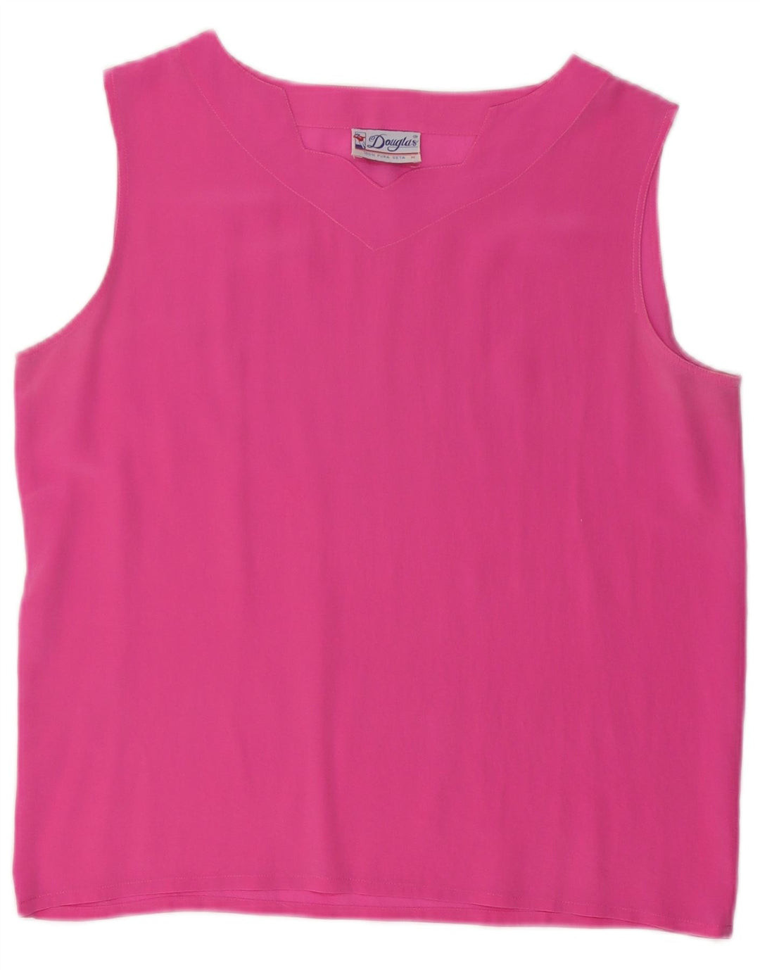 Camicetta senza maniche da donna Douglas UK 14 Seta rosa medio