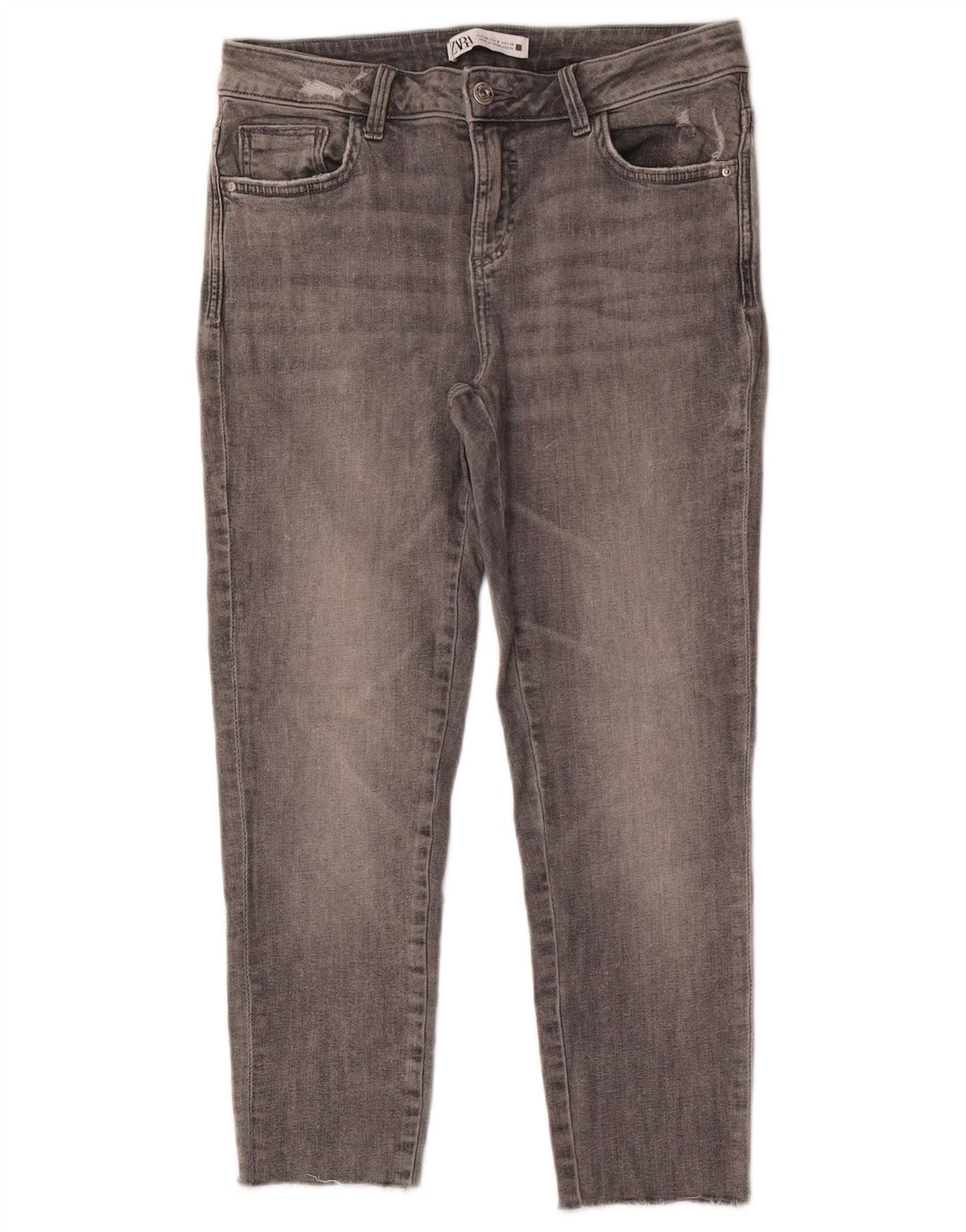 Jeans corti da donna Zara EU 40 medi W30 L24 Grigio