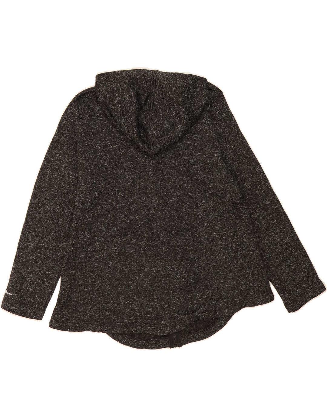 EDDIE BAUER Womens Zip Hoodie Sweater UK 20 2XL Grey Flecked Polyester Vintage Eddie Bauer and Second-Hand Eddie Bauer from Messina Hembry 
