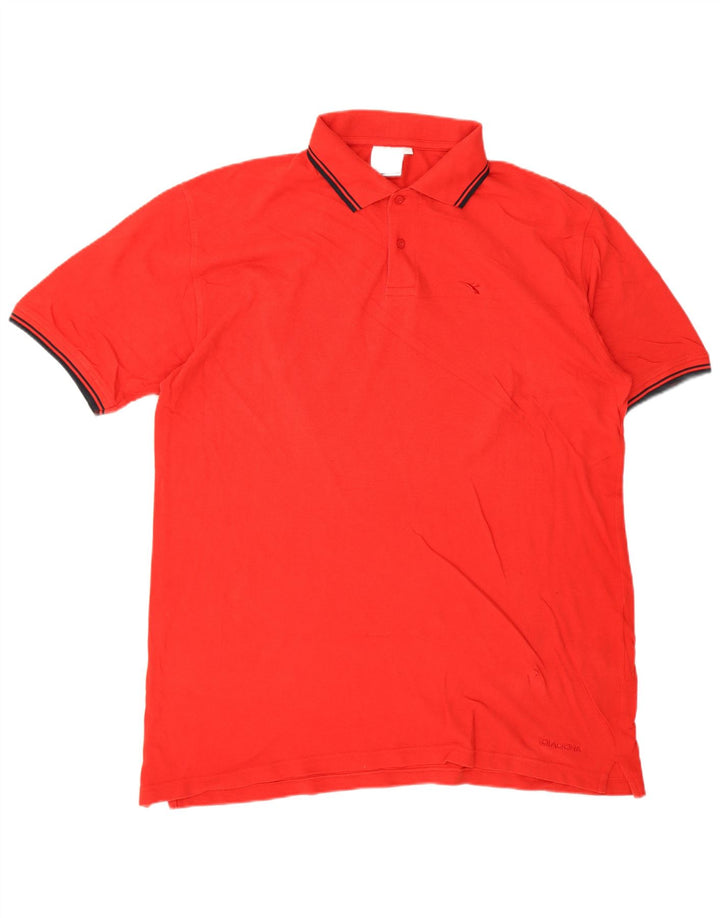 Polo Diadora Uomo 2XL Cotone Rosso