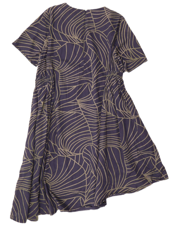 Abito asimmetrico da donna COS EU 42 Large in cotone geometrico blu navy