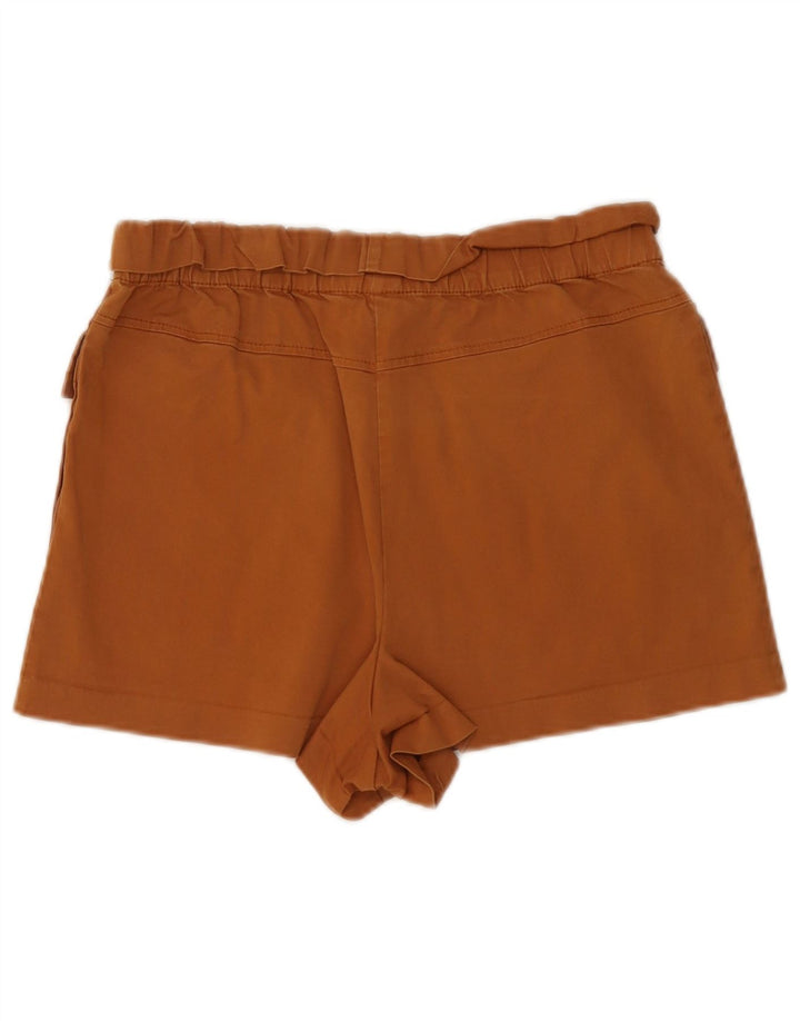 Pantaloni caldi a vita alta da donna Zara medi W28 marroni