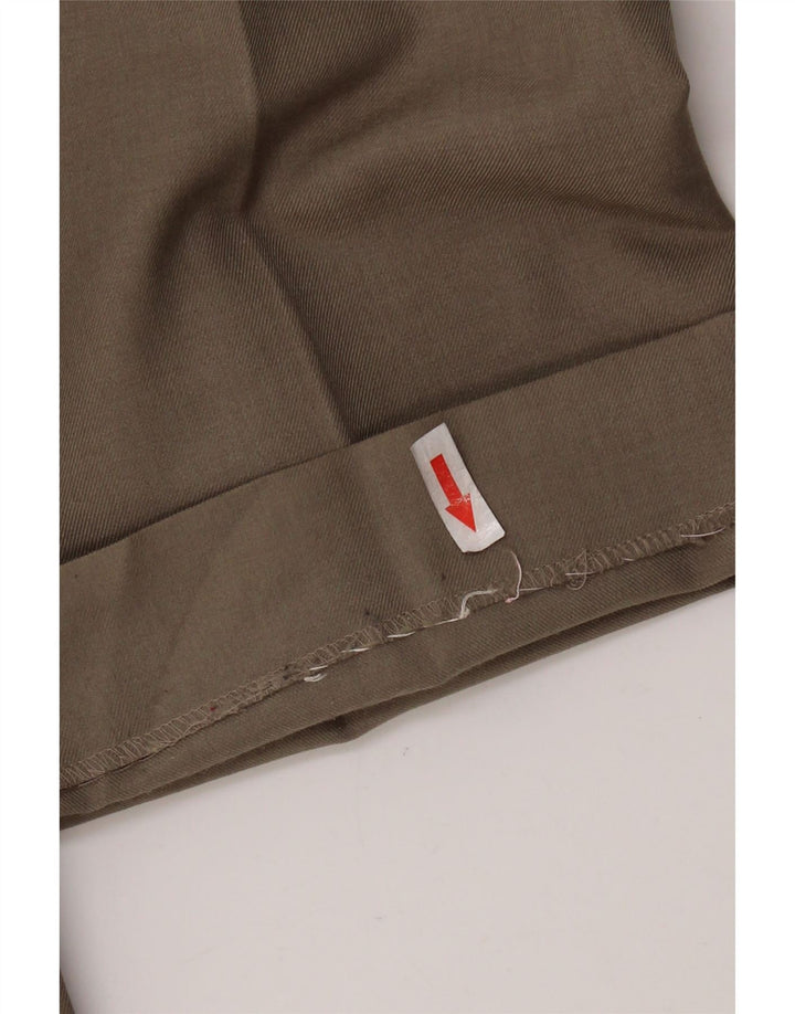 MARKS & SPENCER Pantaloni da abito dritti da uomo W38 L29 Poliestere beige