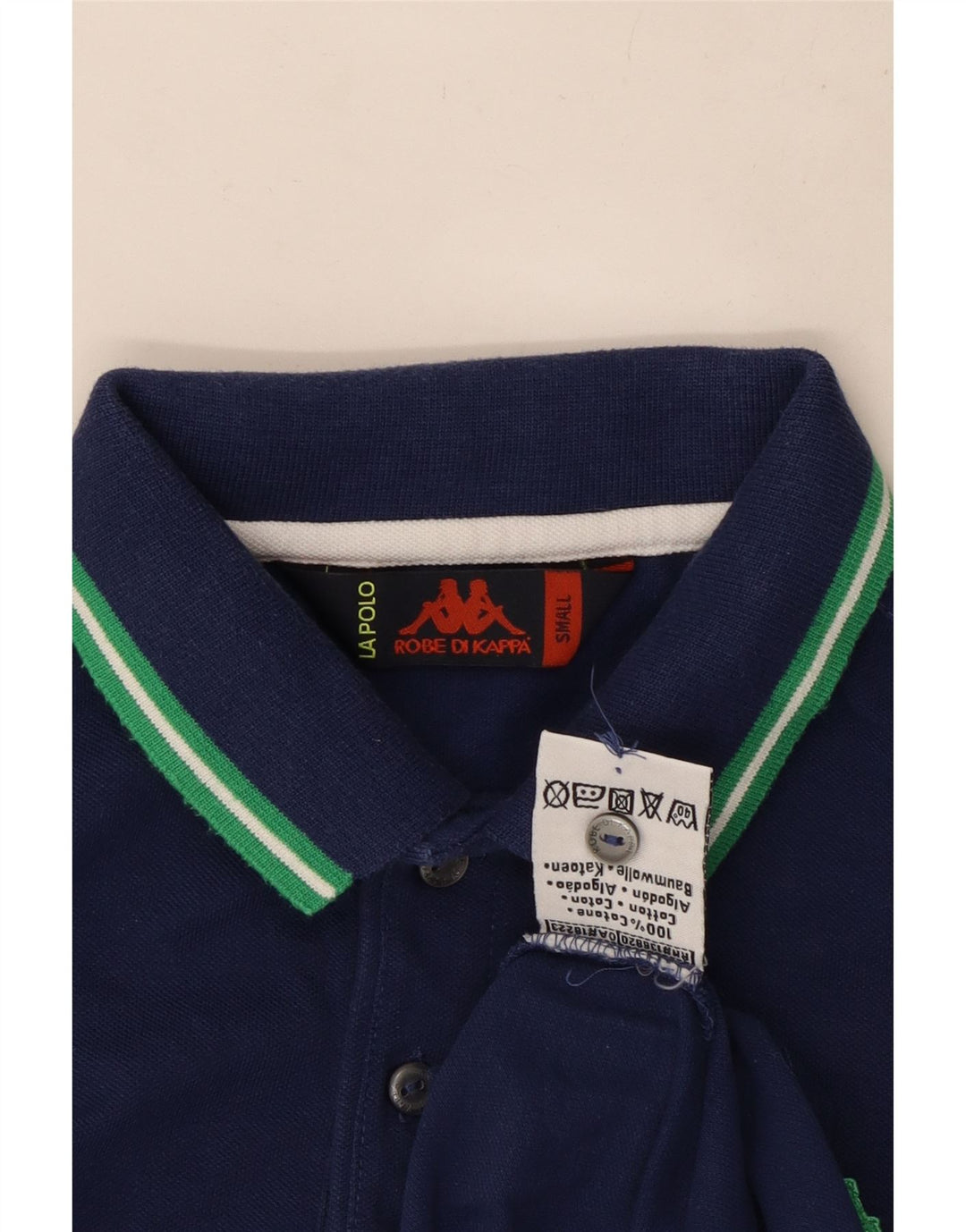 Polo Kappa Uomo Small Blu Navy in cotone