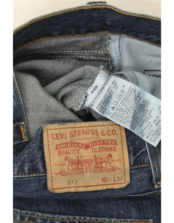 Jeans Levi's Uomo 512 Bootcut W30 L30 Cotone Blu