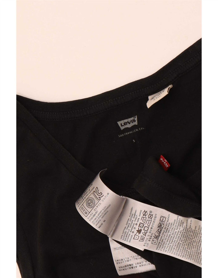 Gilet grafico da donna Levi's Top UK 10 piccolo cotone nero