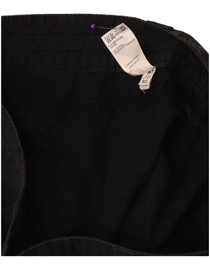 Pantaloncini casual da donna Marks & Spencer UK 12 medi W31 cotone nero