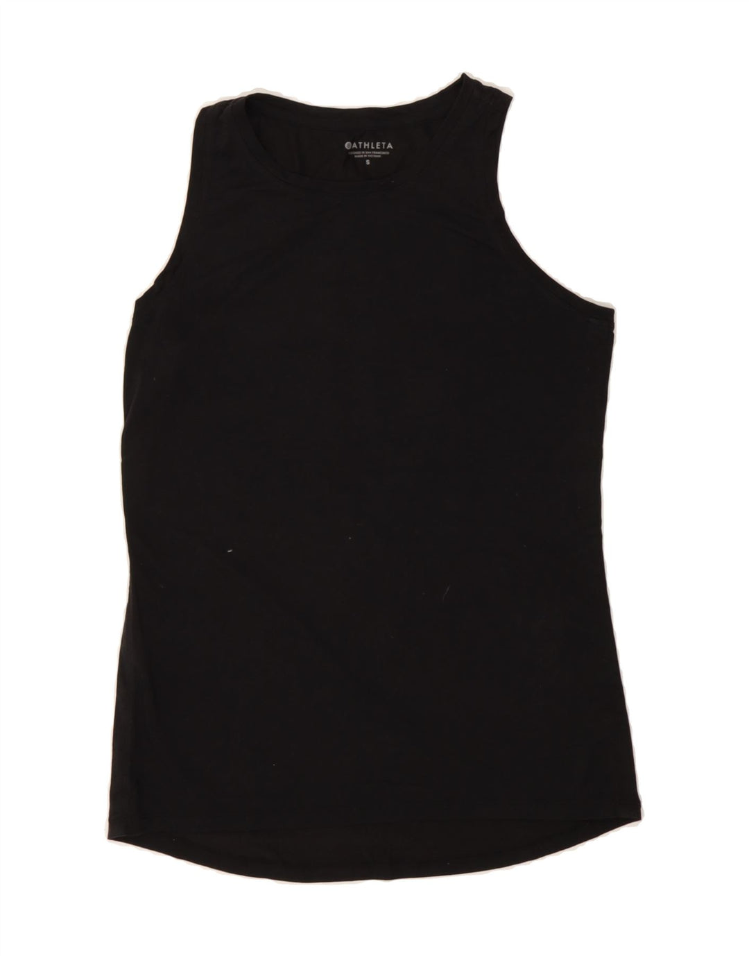 ATHLETA Womens Vest Top UK 10 Small Black Polyester Vintage Athleta and Second-Hand Athleta from Messina Hembry 