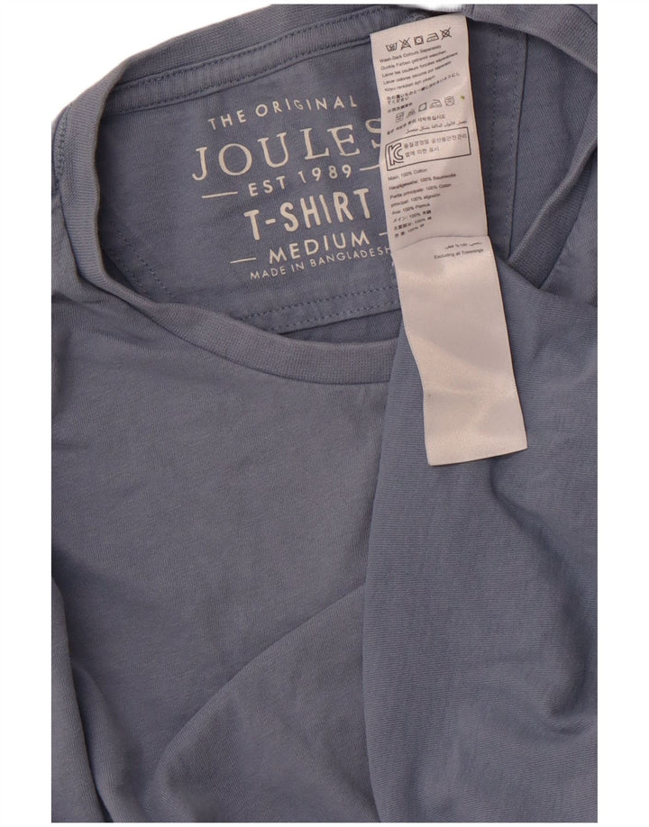 JOULES T-shirt da uomo Top in cotone blu medio