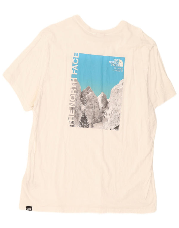 T-shirt grafica da uomo The North Face Top 2XL cotone bianco