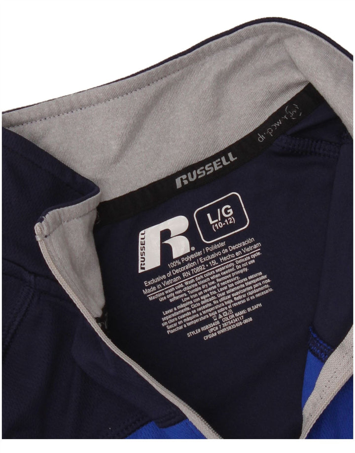 Tuta da ginnastica per ragazzi Russell Athletic, 10-11 anni, grande, blu navy