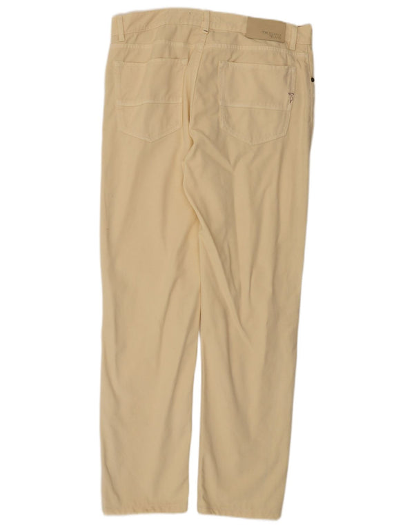 Pantaloni Casual Dritti Uomo Trussardi W36 L31 Lyocell Beige