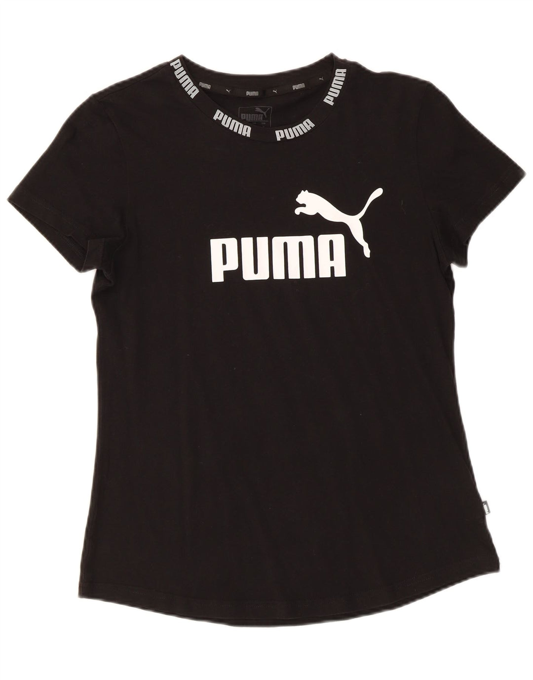 T-shirt grafica PUMA da donna Top UK 14 Medium Nera
