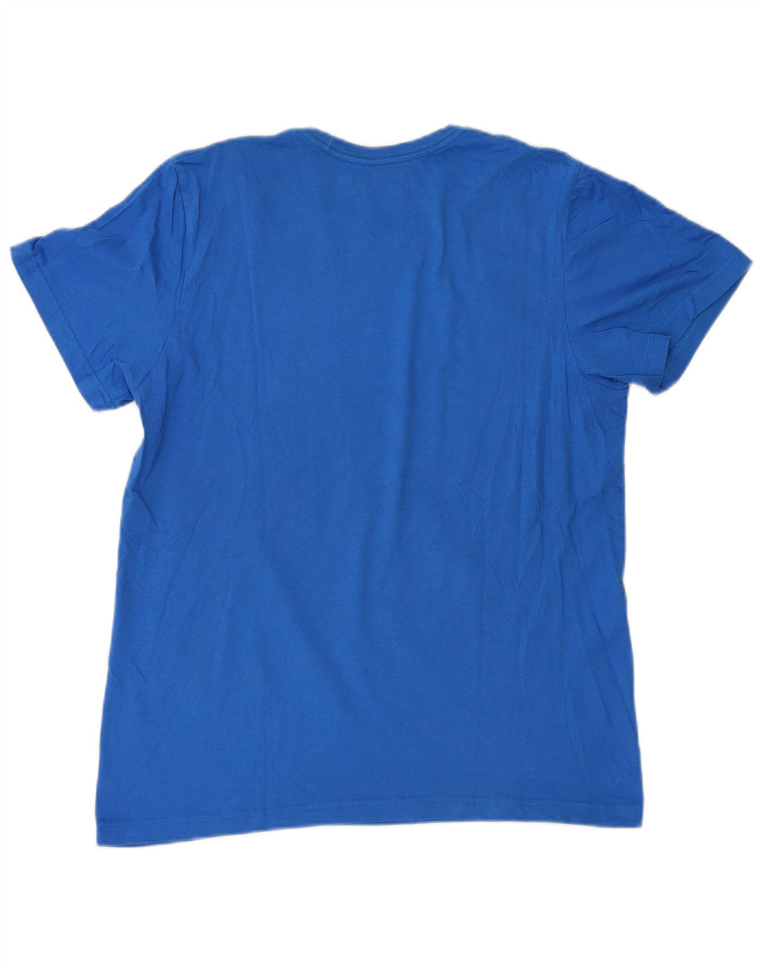 T-shirt grafica da uomo Adidas Top grande in cotone blu