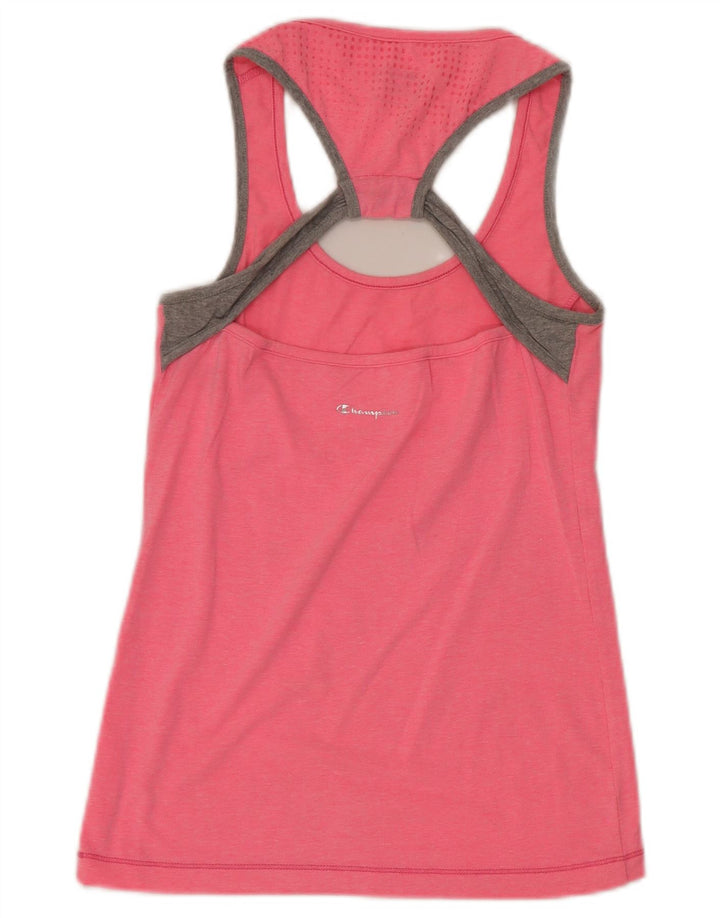 Canotta corta da donna Champion UK 12 Rosa medio maculato