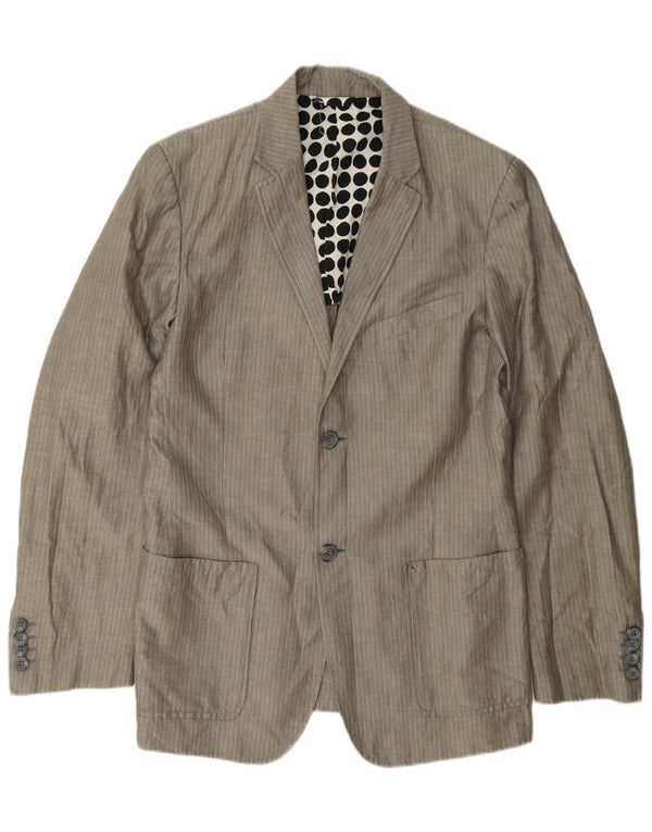 Giacca blazer a 2 bottoni da uomo Exte UK 38 Cotone gessato grigio medio