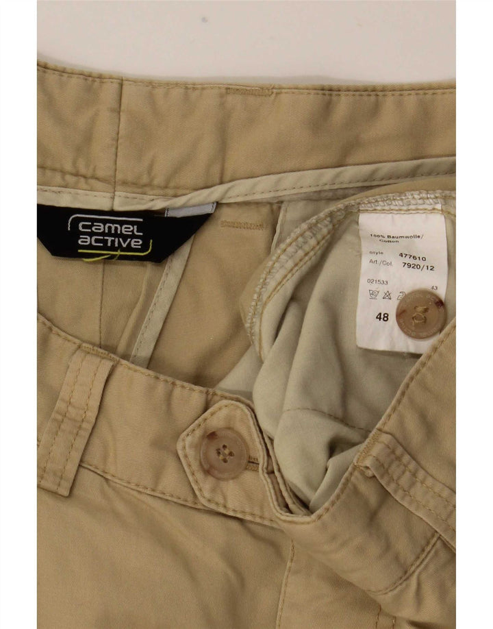 Pantaloni da abito con pegging da uomo Camel Active EU 48 Medium W33 L32 Cotone beige